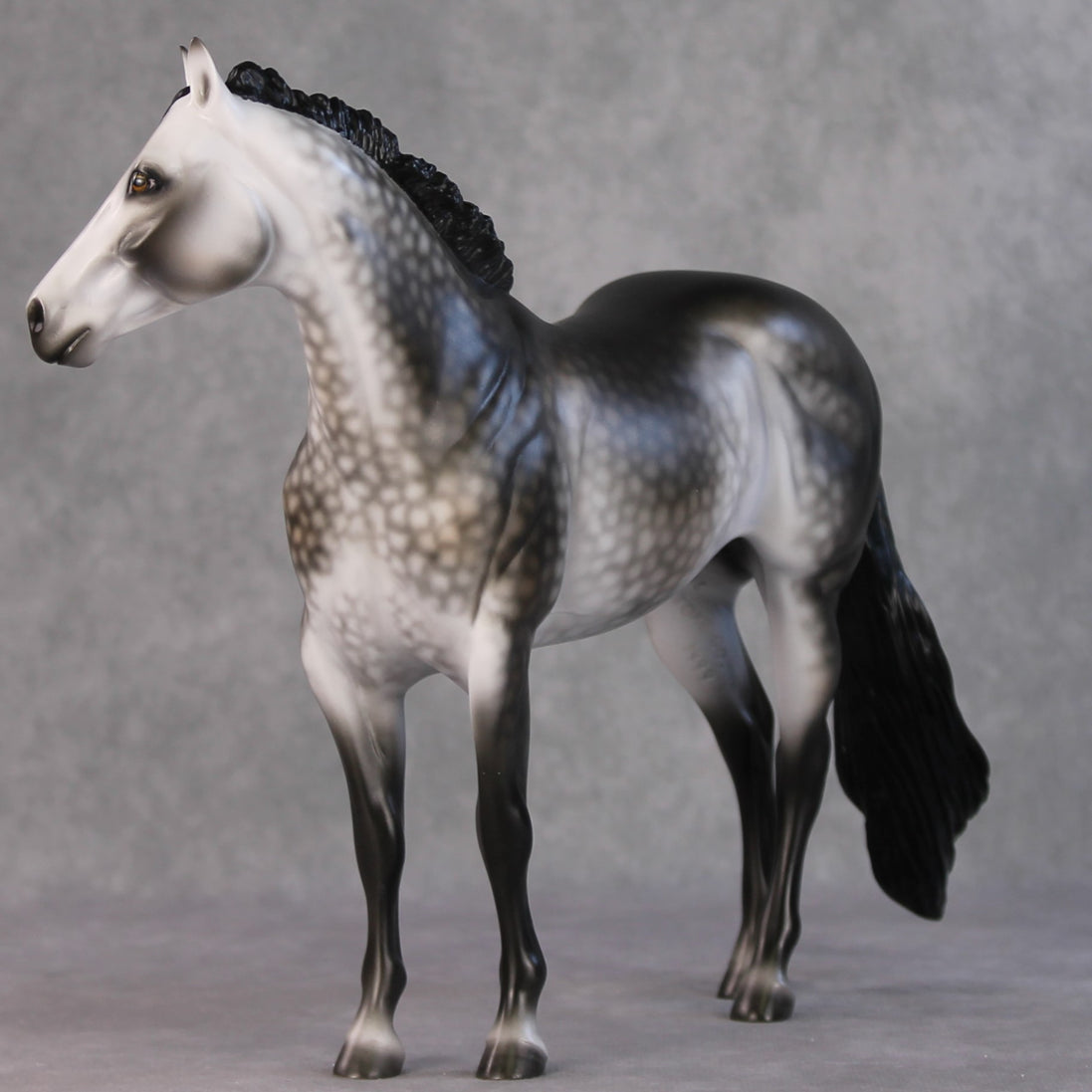 Winter Storm OOAK Dapple Rose Grey ISH By Ashley Palmer HS24