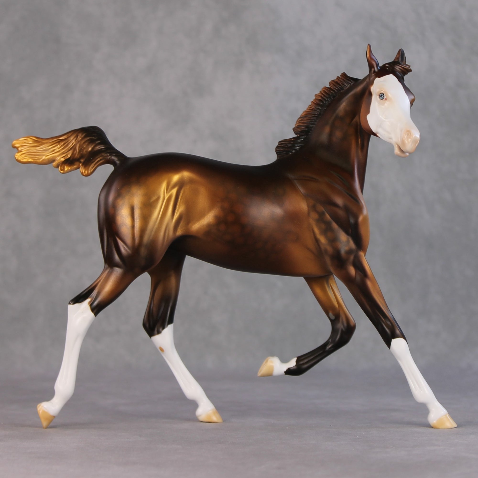 Roarke OOAK Custom Chestnut Yearling By Dawn Quick HS24