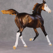 Roarke OOAK Custom Chestnut Yearling By Dawn Quick HS24