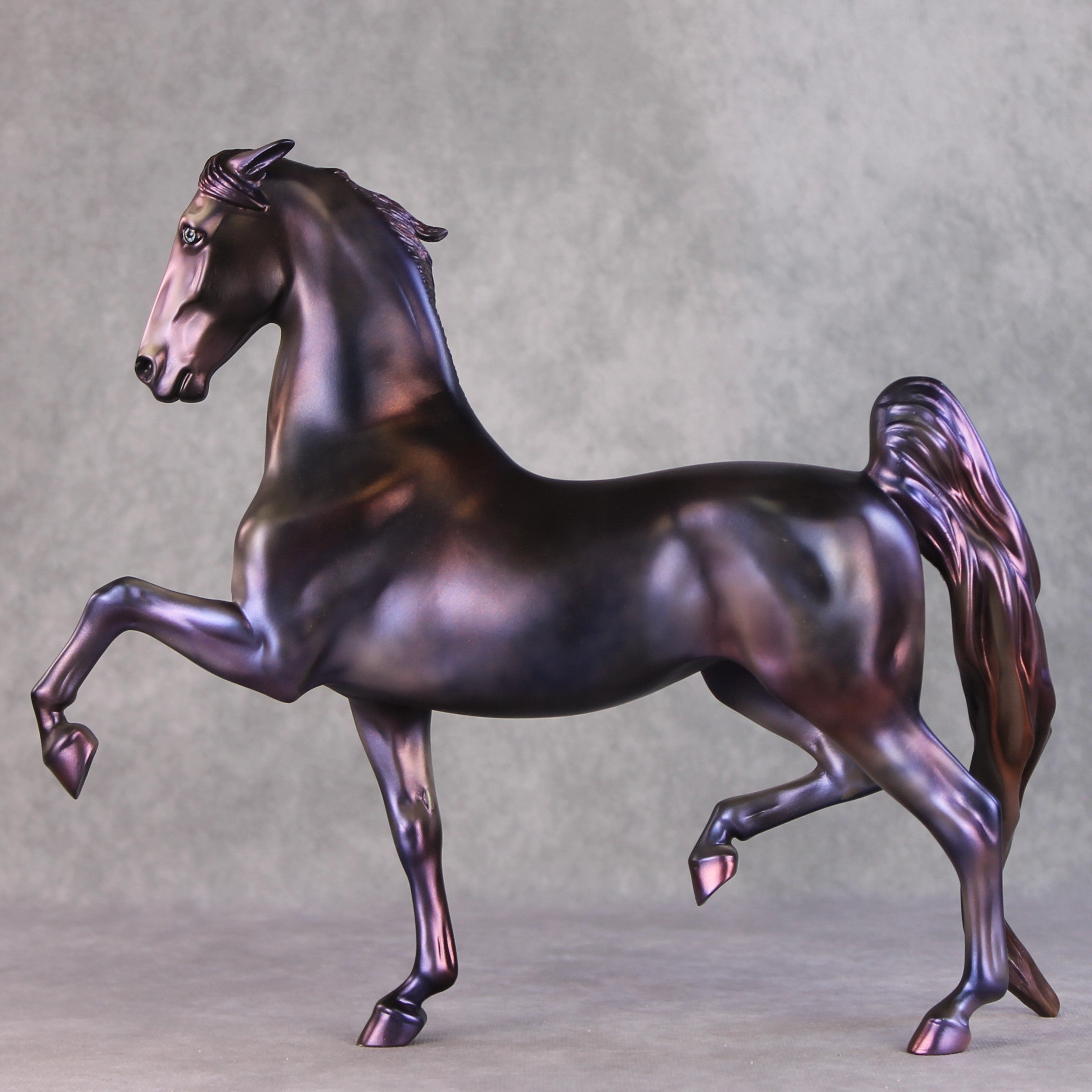 Daisy OOAK Purple Deco Custom Pinned Eared Saddlebred By Julie Keim HS24