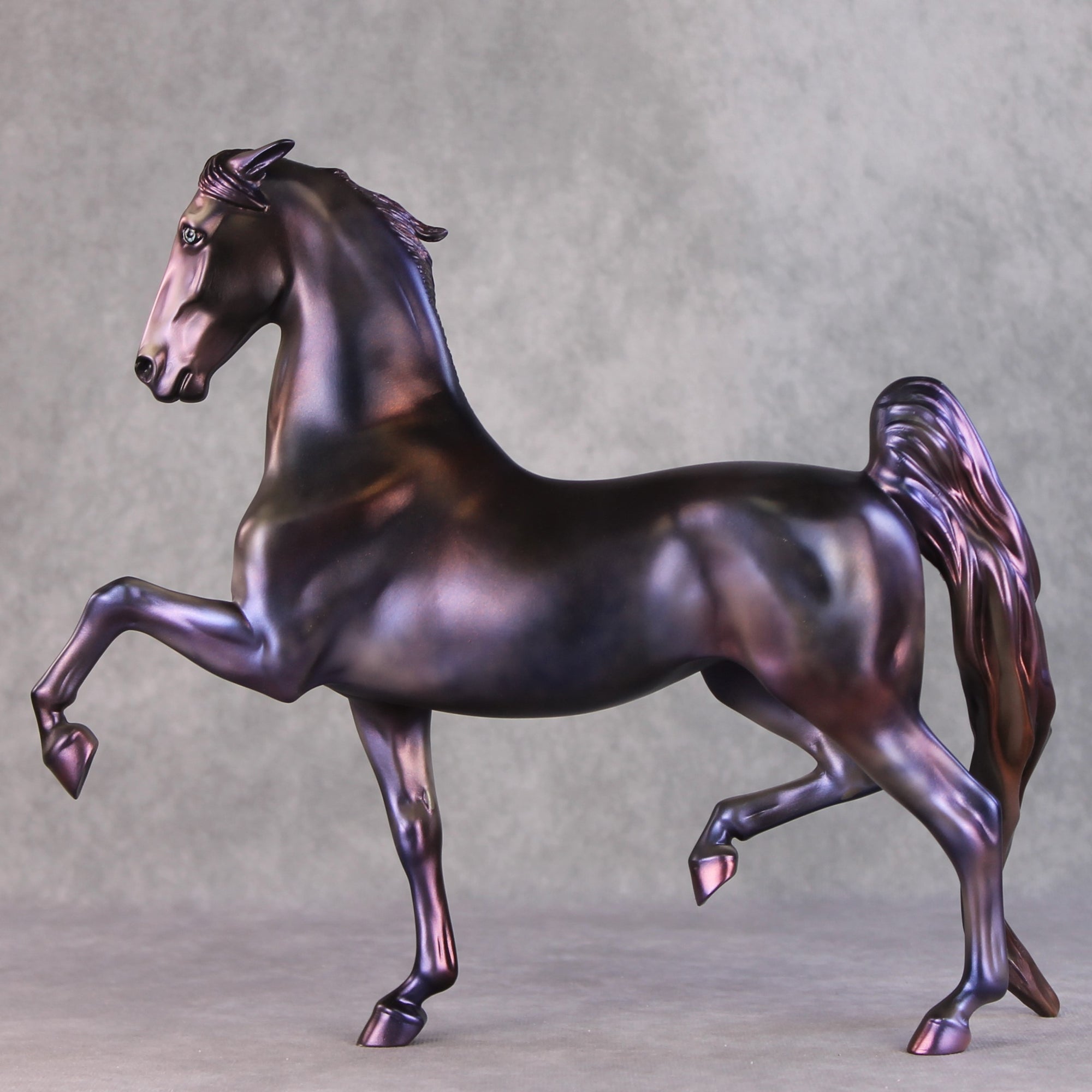 Daisy OOAK Purple Deco Custom Pinned Eared Saddlebred By Julie Keim HS24