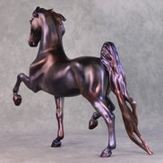 Daisy OOAK Purple Deco Custom Pinned Eared Saddlebred By Julie Keim HS24