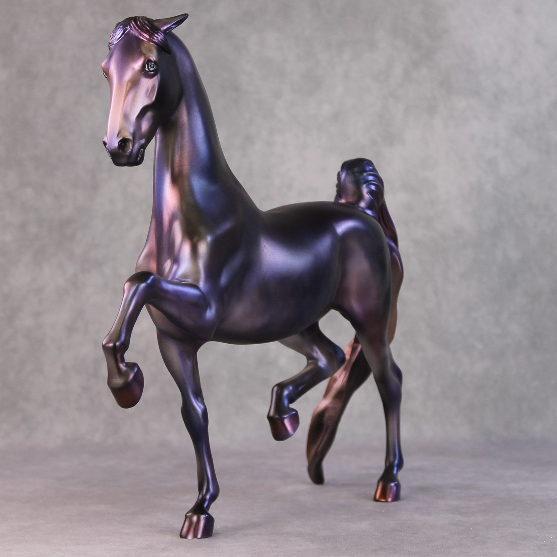 Daisy OOAK Purple Deco Custom Pinned Eared Saddlebred By Julie Keim HS24