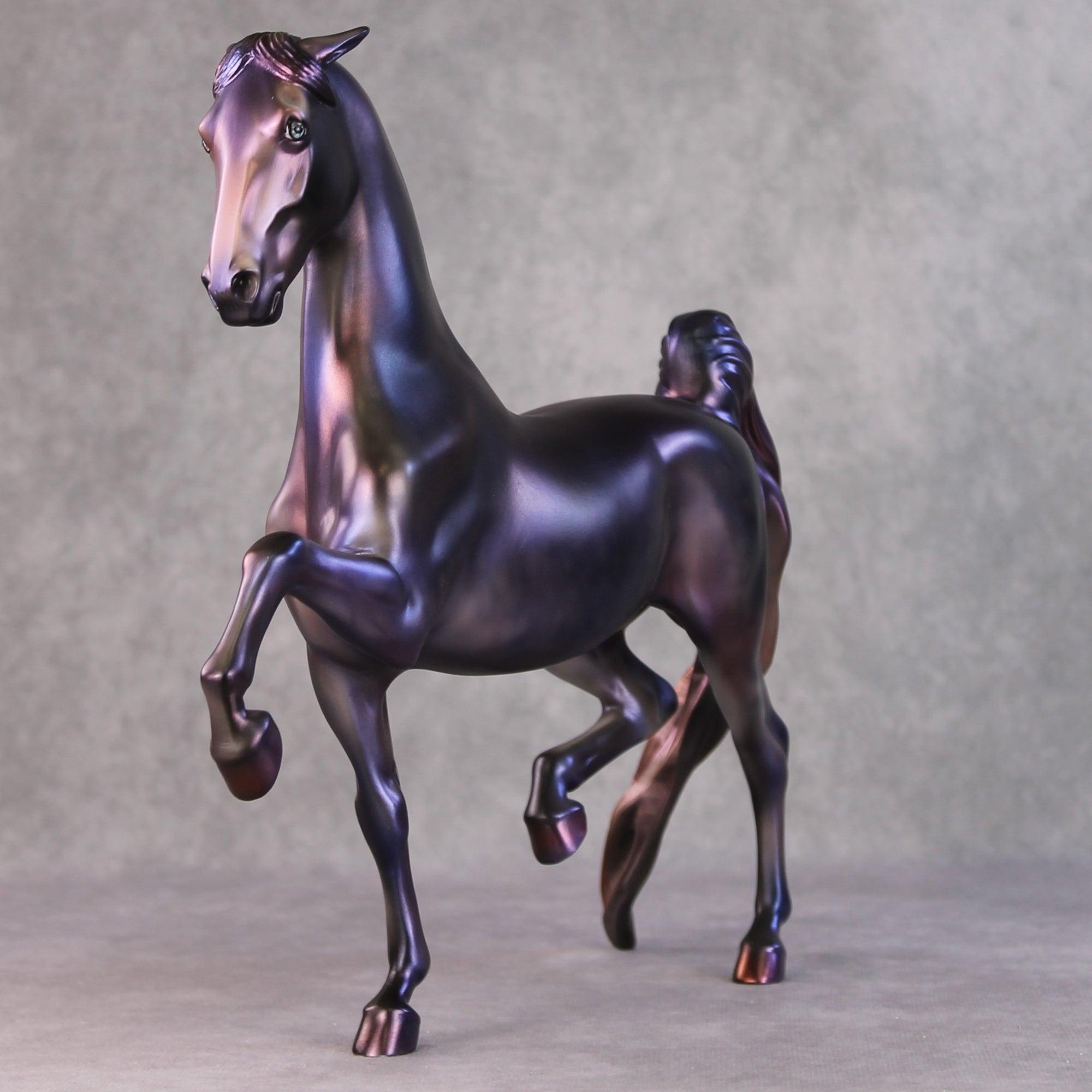 Daisy OOAK Purple Deco Custom Pinned Eared Saddlebred By Julie Keim HS24