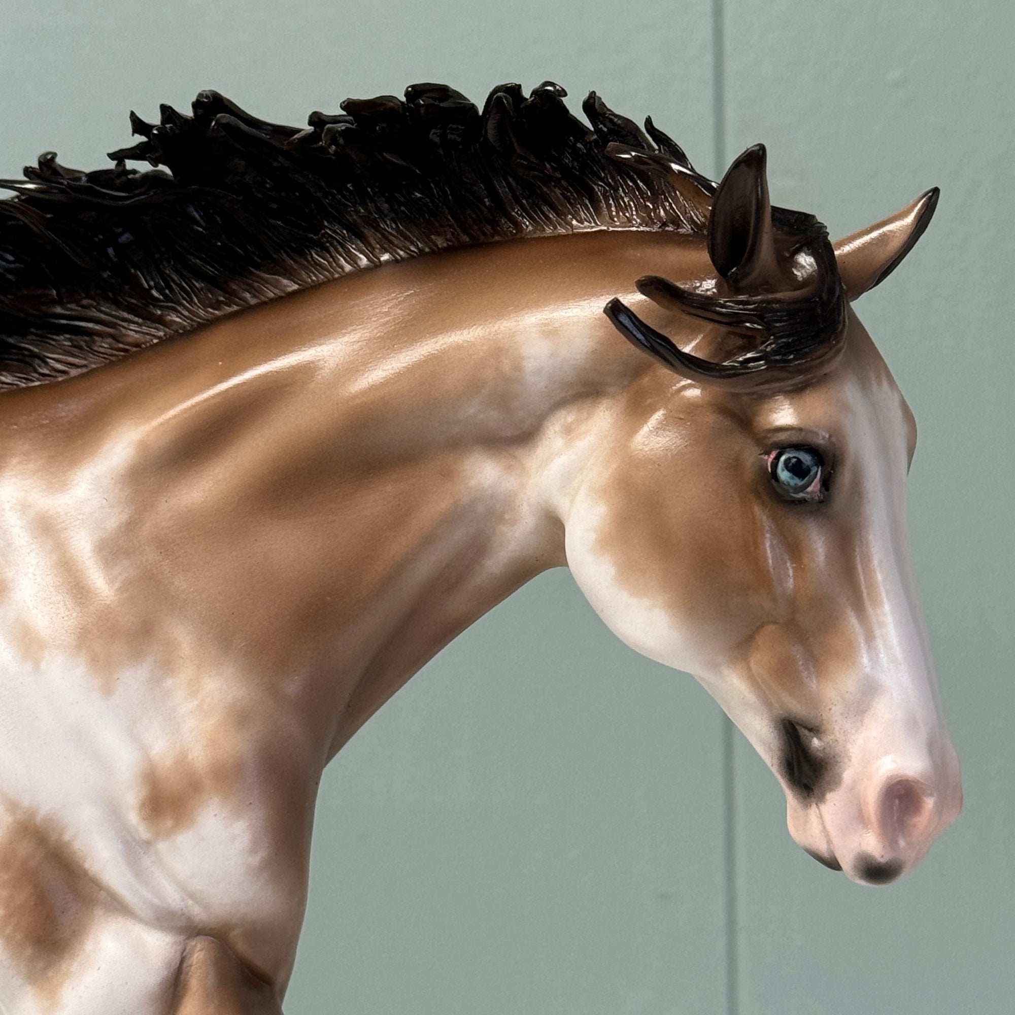 Touch &amp; Go OOAK Buckskin Tobiano Custom Running Stock Horse By Sheryl Leisure Best Offers 6/25/24