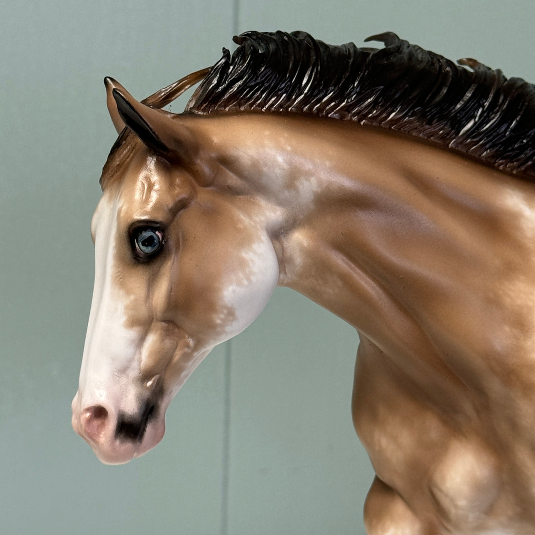 Touch & Go OOAK Buckskin Tobiano Custom Running Stock Horse By Sheryl Leisure Best Offers 6/25/24