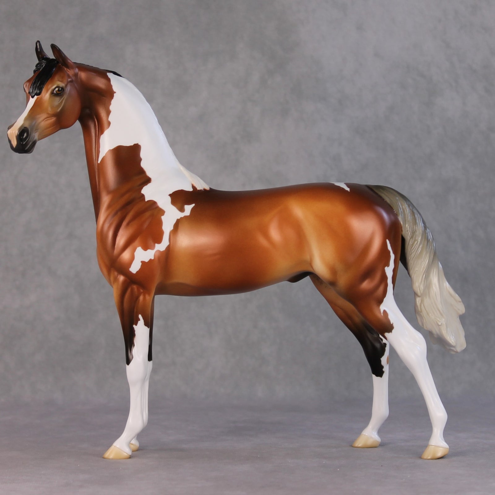 Ulaanbaatar OOAK Bay Tobiano With Gulastra Plume Arabian By Jess Hamill HS24