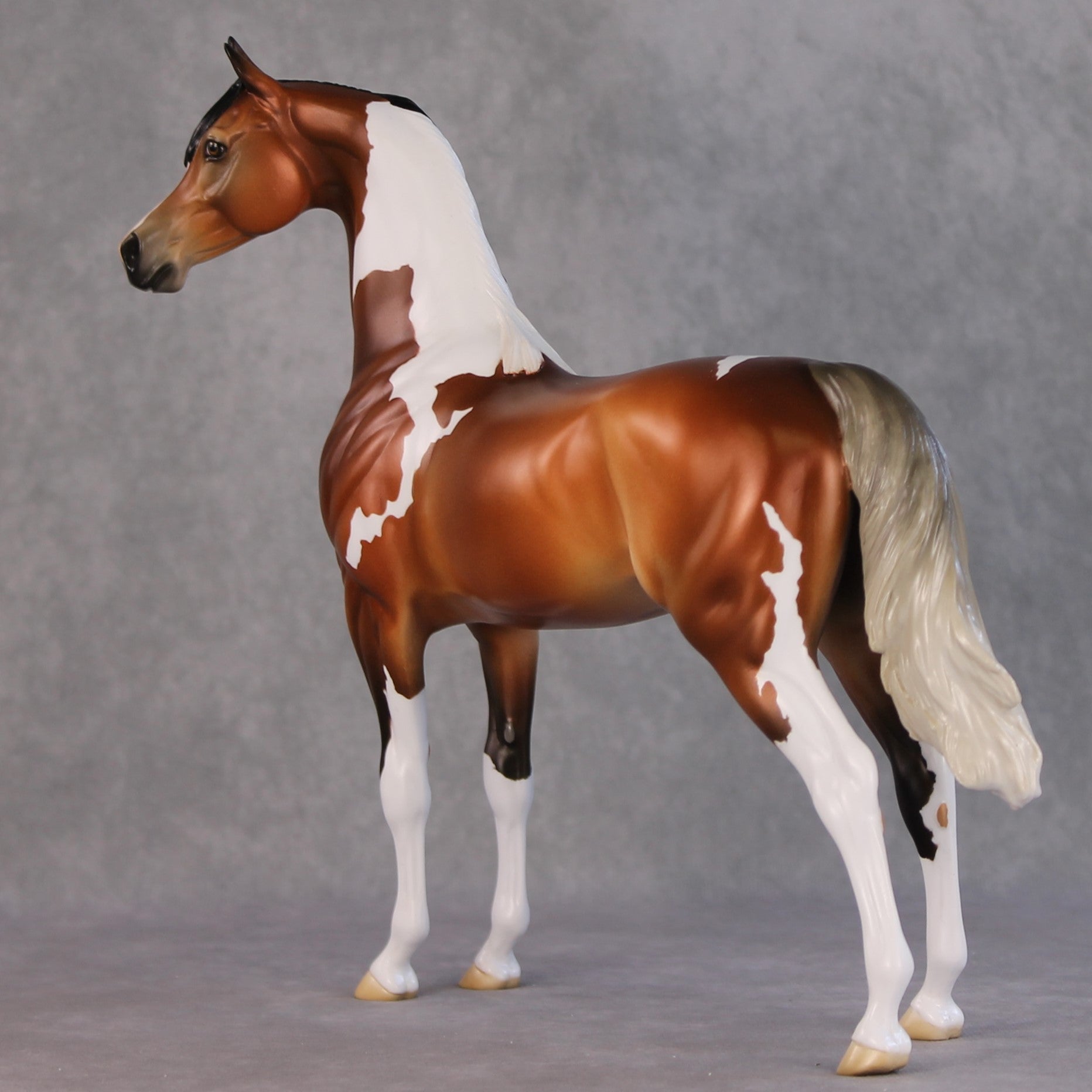 Ulaanbaatar OOAK Bay Tobiano With Gulastra Plume Arabian By Jess Hamill HS24