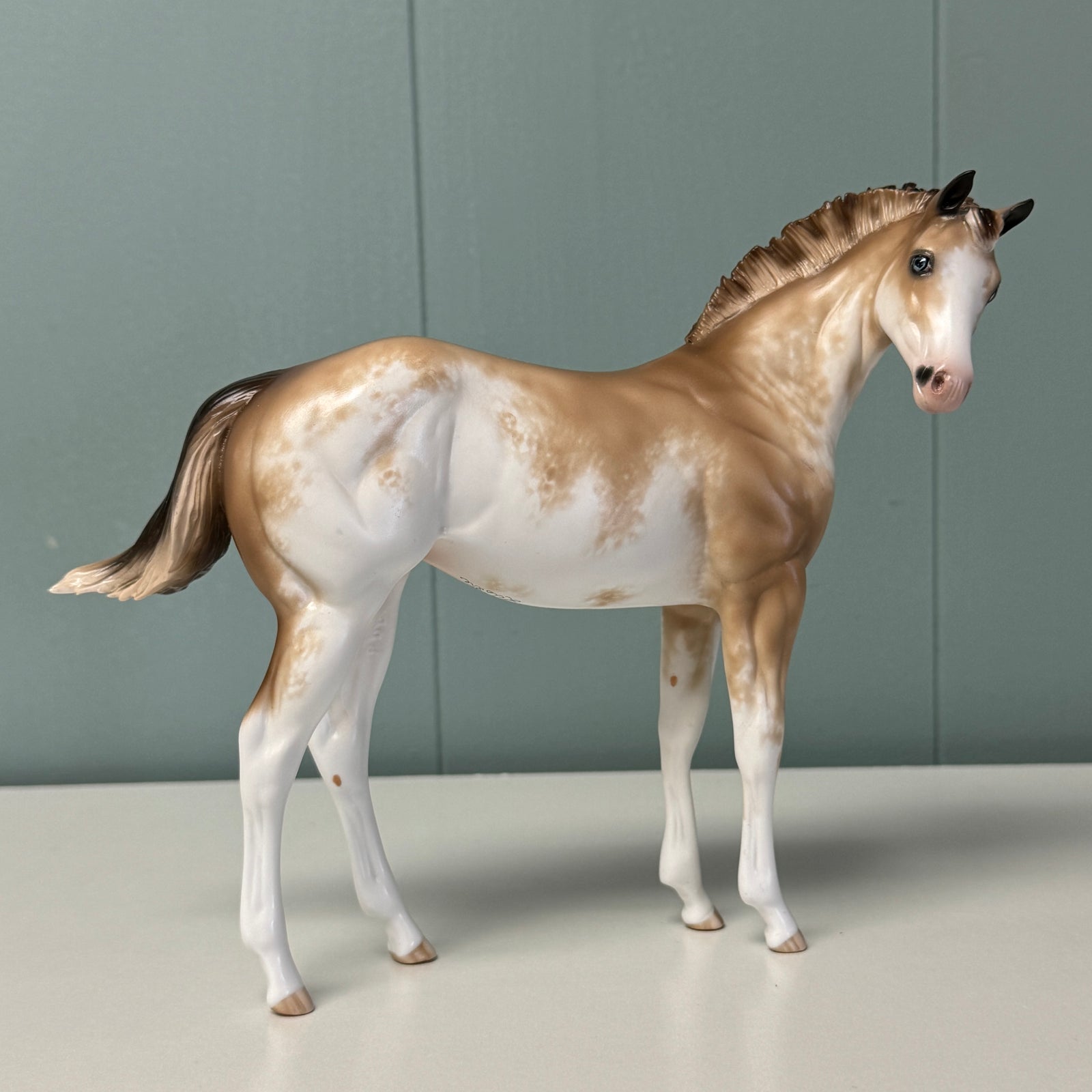 Cream & Sugar OOAK Buckskin Tobiano Custom Weanling By Sheryl Leisure Best Offers 6/25/24