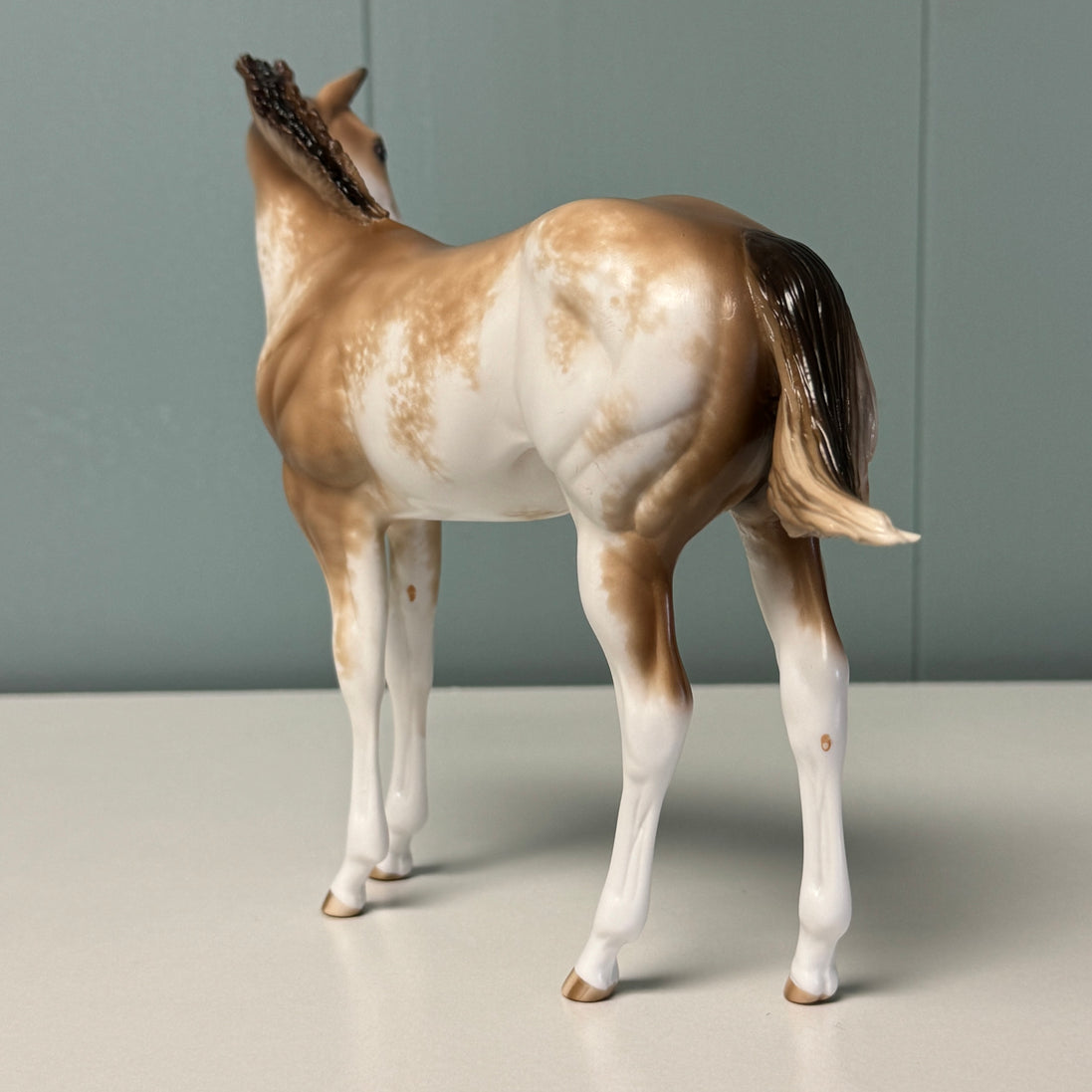 Cream & Sugar OOAK Buckskin Tobiano Custom Weanling By Sheryl Leisure Best Offers 6/25/24