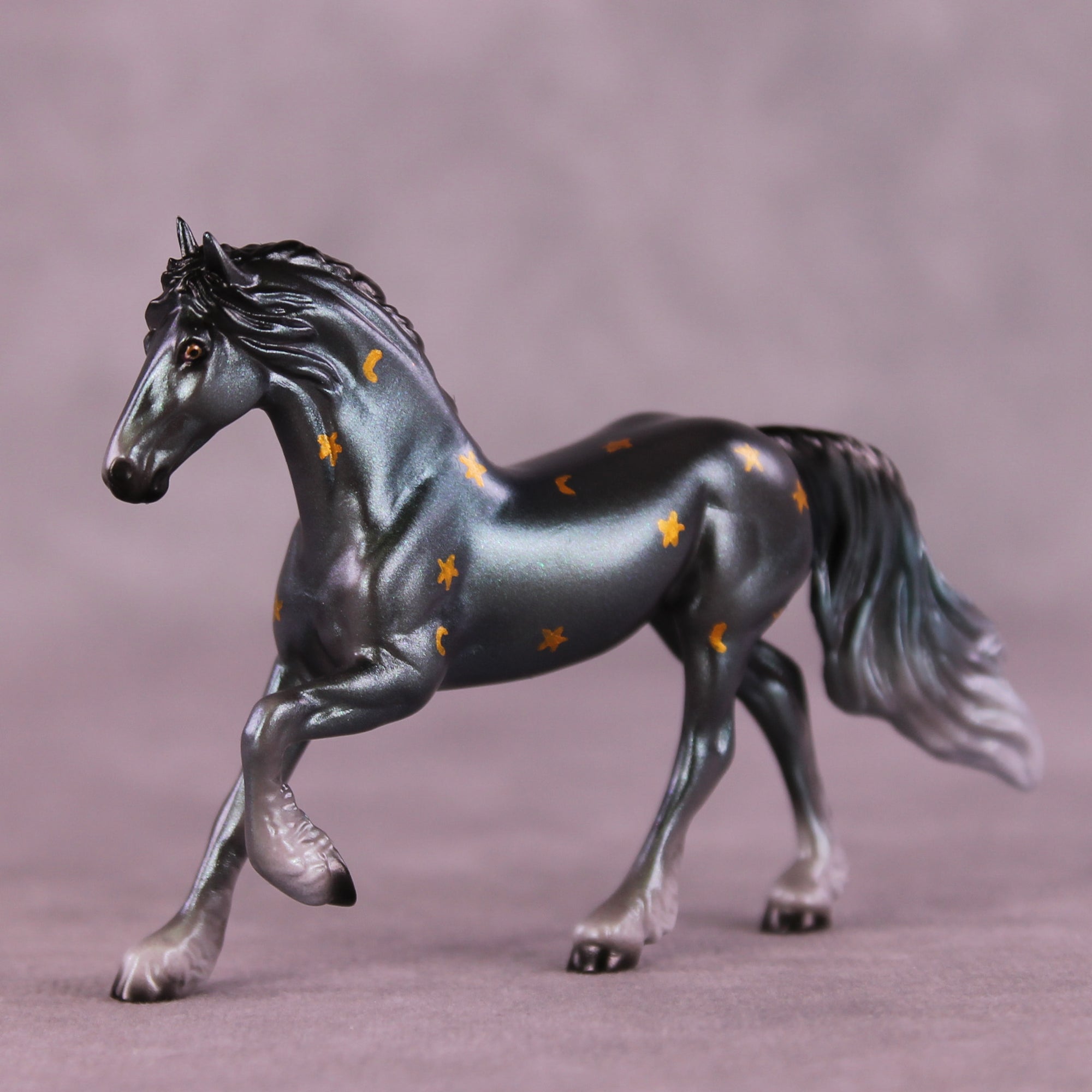 Wizard OOAK Chip Friesian by Ellen Robbins SCD25