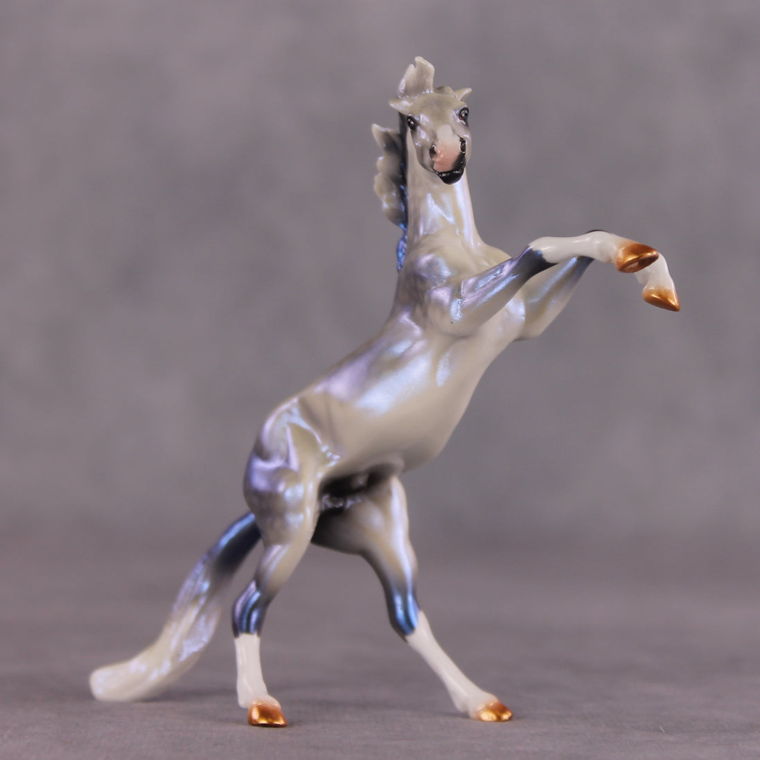 "Thunder Rolls"  OOAK Rearing Chip by Ellen Robbins SHCF25