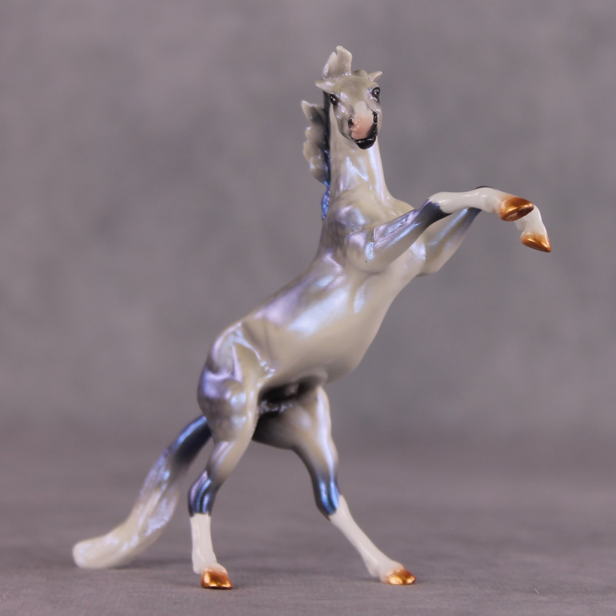 "Thunder Rolls"  OOAK Rearing Chip by Ellen Robbins SHCF25