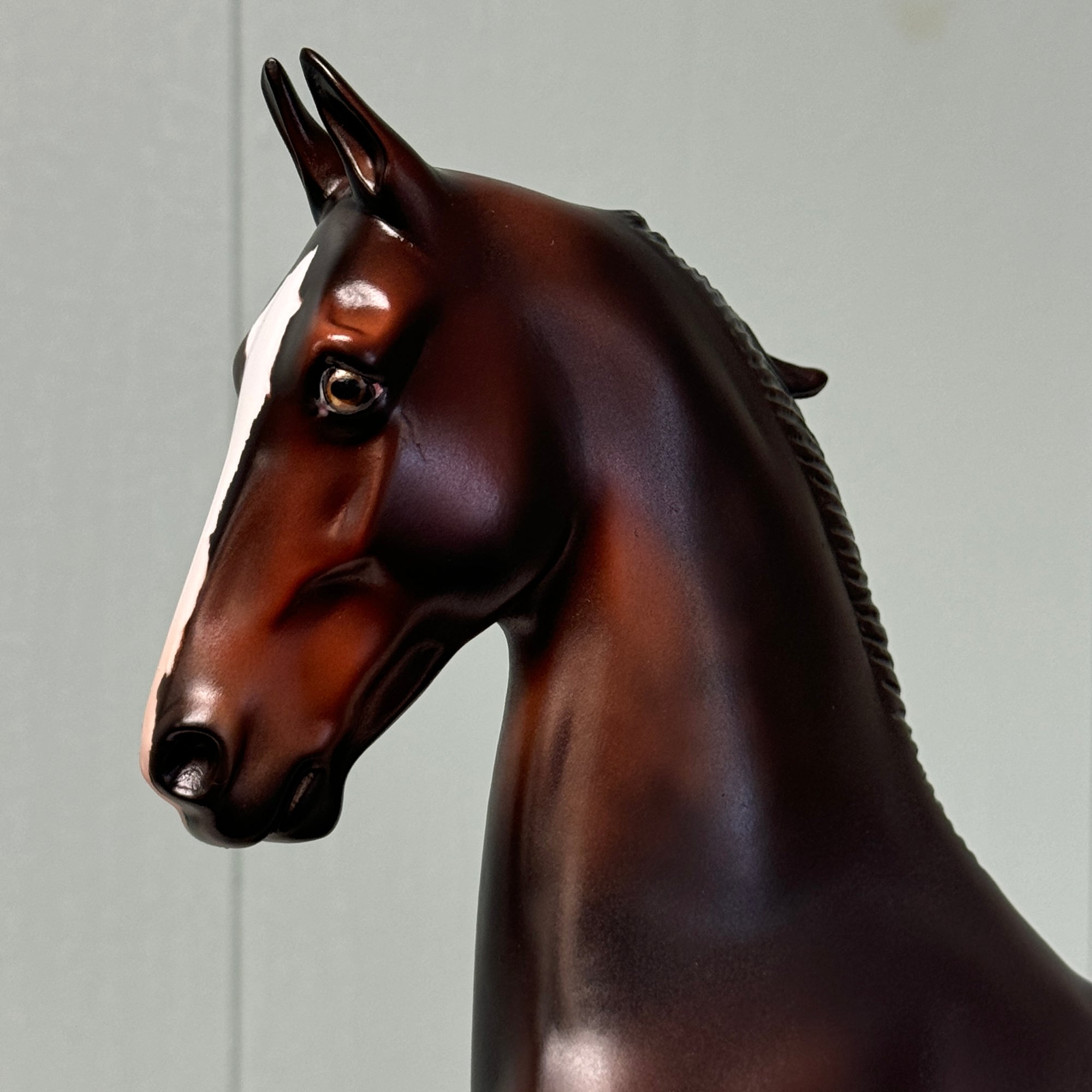 Woody OOAK Dappled Dark Bay W/ Markings Saddlebred By Julie Kiem EQ24