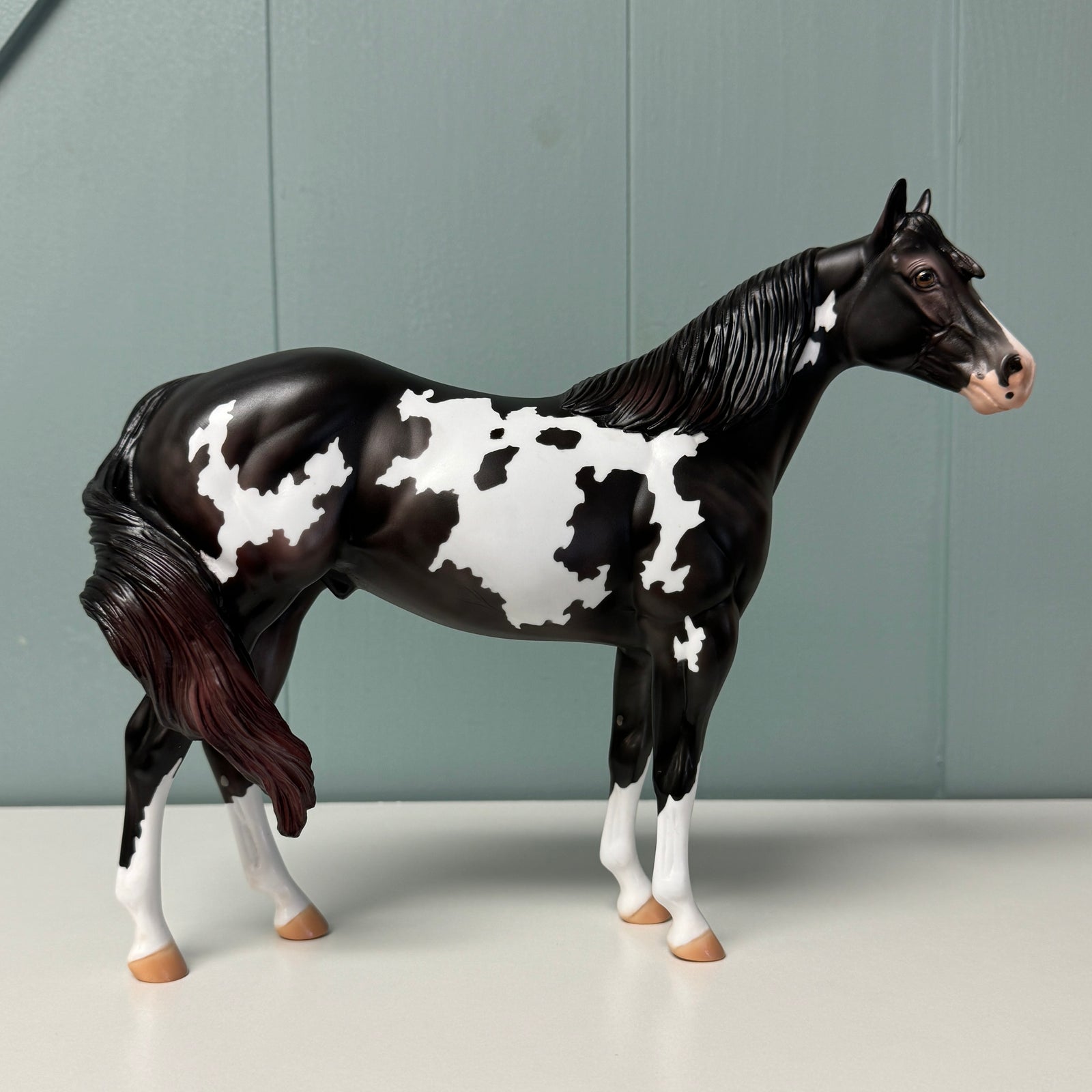 Radar OOAK Sunburnt Black Overo Custom ISH By Julie Kiem EQ24