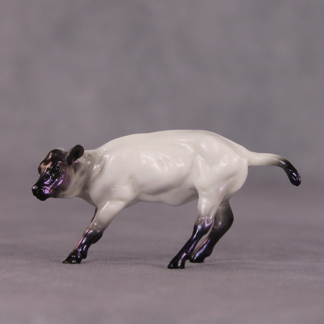 "Mayhem" OOAK Cow Chip by Ellen Robbins SHCF25OS