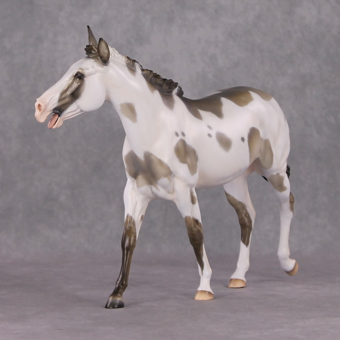 Angel Song OOAK Extreme Factory Custom Grulla Pinto Baying Mule Painted and Customized By Tiffany Purdy HS24 Best Offer