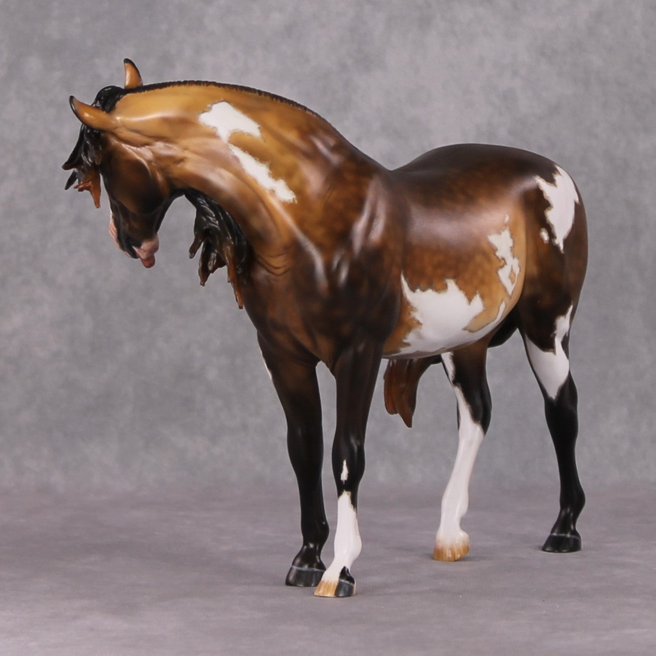 Bendecida OOAK Extreme Custom Dappled Buckskin Pinto Andalusian Pregnant Mare By Kylee Parks HS24 Holiday Sale Best Offer