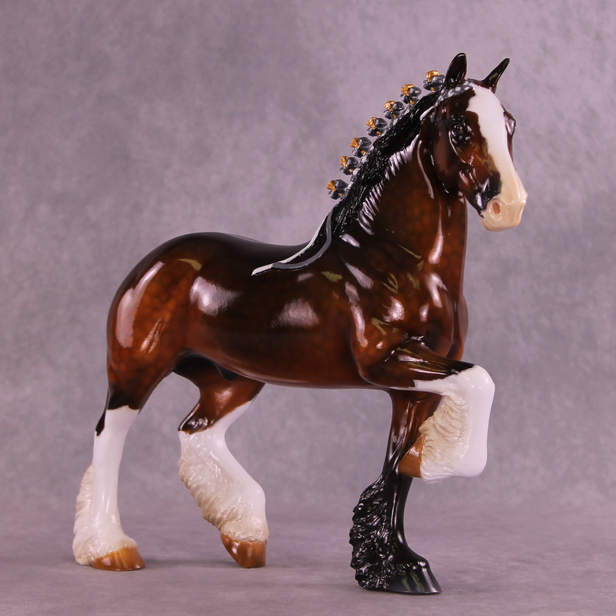 Kaboom It! OOAK FCM Trotting Drafter by Kristen Cermele GS1225