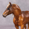 Travis OOAK Dapple Chestnut Pebble Draft By Julie Keim HS24 MHP Auction Piece