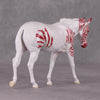 Brach OOAK Pearl Red Stripe Pinto Pebble Mule By Jess Hamill HS24 MHP Auction Piece