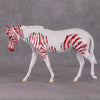 Brach OOAK Pearl Red Stripe Pinto Pebble Mule By Jess Hamill HS24 MHP Auction Piece