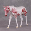 Brach OOAK Pearl Red Stripe Pinto Pebble Mule By Jess Hamill HS24 MHP Auction Piece