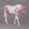 Brach OOAK Pearl Red Stripe Pinto Pebble Mule By Jess Hamill HS24 MHP Auction Piece