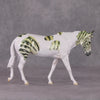 Spruce OOAK Pearl Green Stripe Pinto Pebble Mule By Jess Hamill HS24 MHP Auction Piece