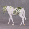 Spruce OOAK Pearl Green Stripe Pinto Pebble Mule By Jess Hamill HS24 MHP Auction Piece