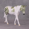 Spruce OOAK Pearl Green Stripe Pinto Pebble Mule By Jess Hamill HS24 MHP Auction Piece