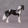 Stable Beauty OOAK Custom Draft Chip Mare in Black Tobiano Vanner Design Painted and Customized By Tiffany Purdy HS24 Best Offer