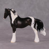 Stable Beauty OOAK Custom Draft Chip Mare in Black Tobiano Vanner Design Painted and Customized By Tiffany Purdy HS24 Best Offer