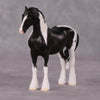 Stable Beauty OOAK Custom Draft Chip Mare in Black Tobiano Vanner Design Painted and Customized By Tiffany Purdy HS24 Best Offer