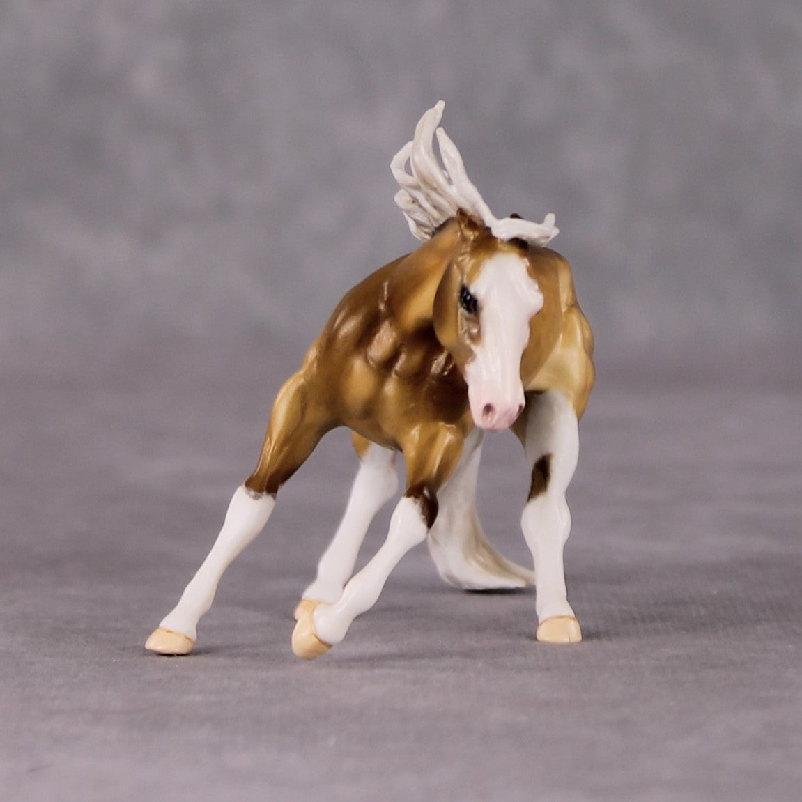 Chex My Mate &amp; Patty Set OOAK Custom Cutter Chip and Calf in Sooty Palomino Painted and Customized By Tiffany Purdy HS24 Best Offer