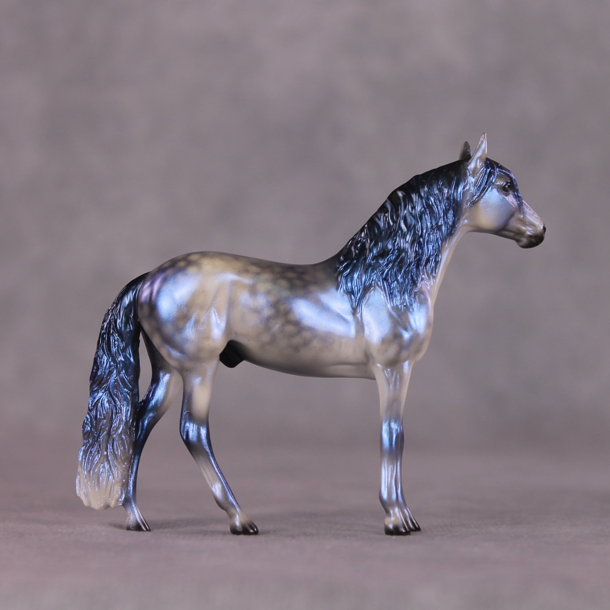 "Rainy Season Blues" OOAK Andalusian Chip By Ellen Robbins SHCF25
