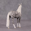 Cavalier OOAK Dappled Grey Andalusian Chip By Andrea Thomason HS24 MHP Auction Piece