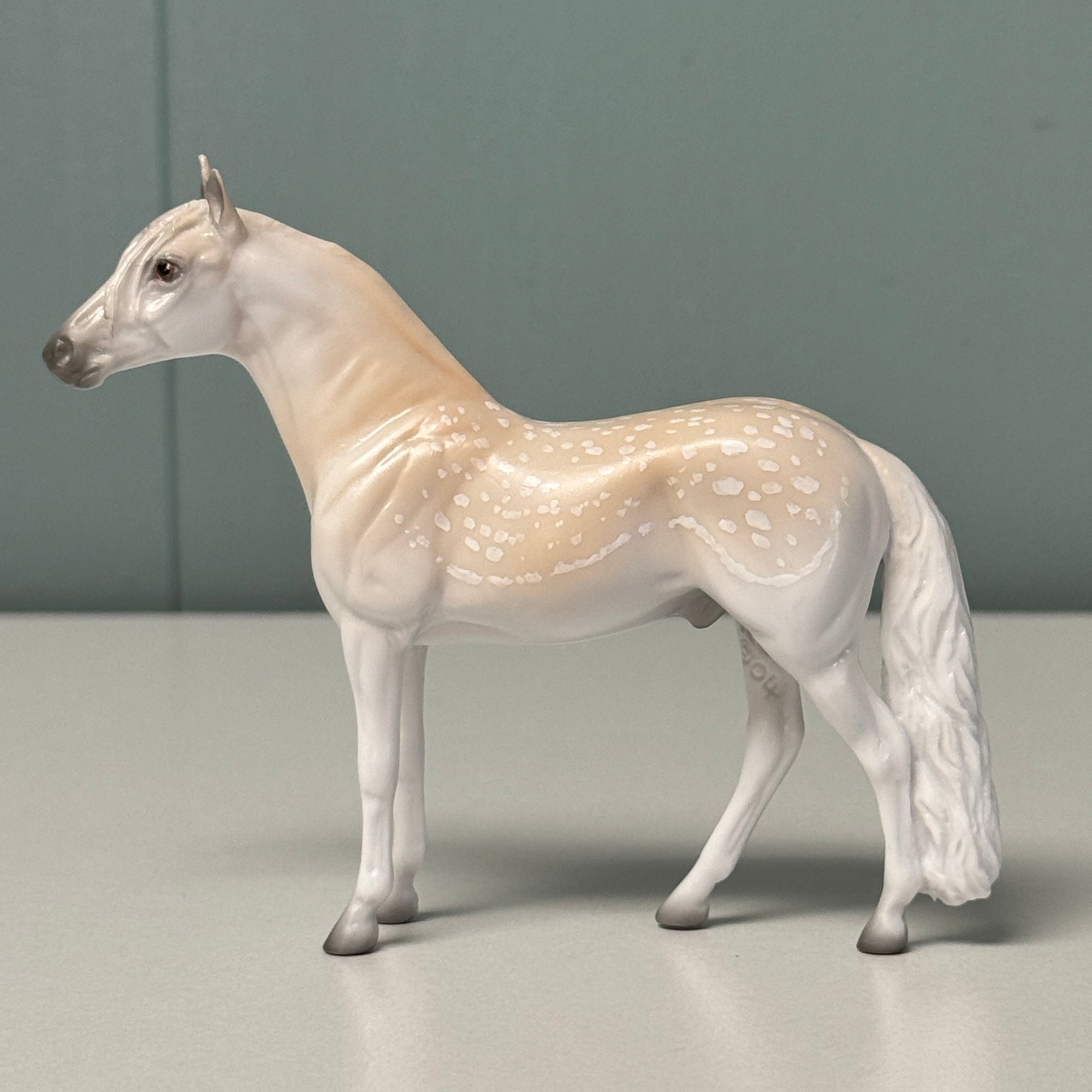 Parallel OOAK Deco Fallow Deer Andalusian Chip By Jess Hamill EQ24