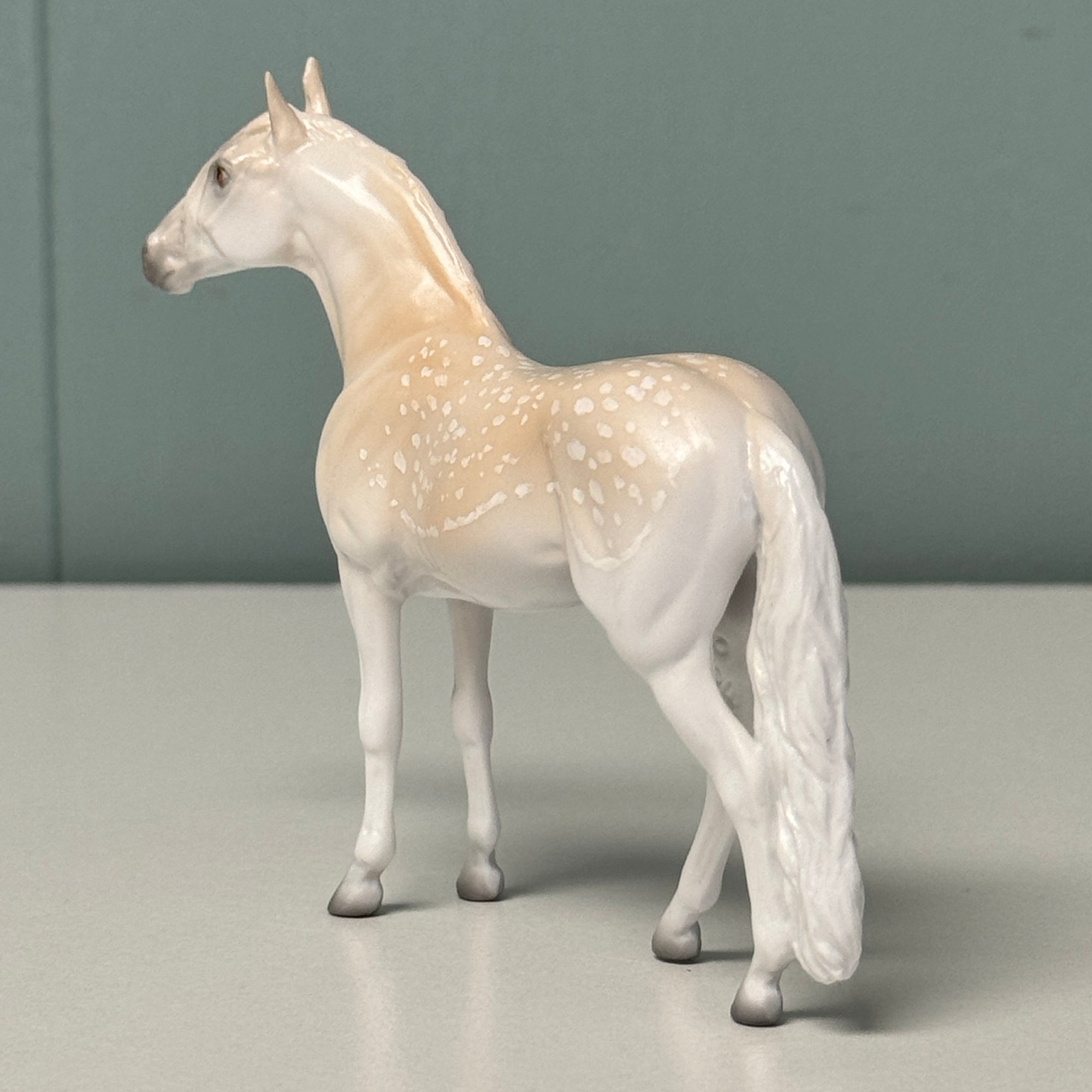 Parallel OOAK Deco Fallow Deer Andalusian Chip By Jess Hamill EQ24