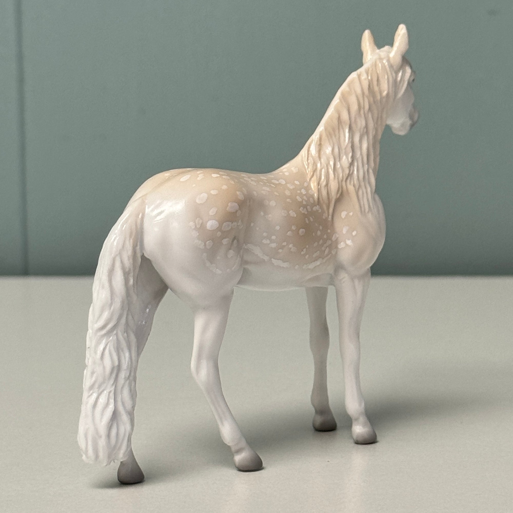 Parallel OOAK Deco Fallow Deer Andalusian Chip By Jess Hamill EQ24