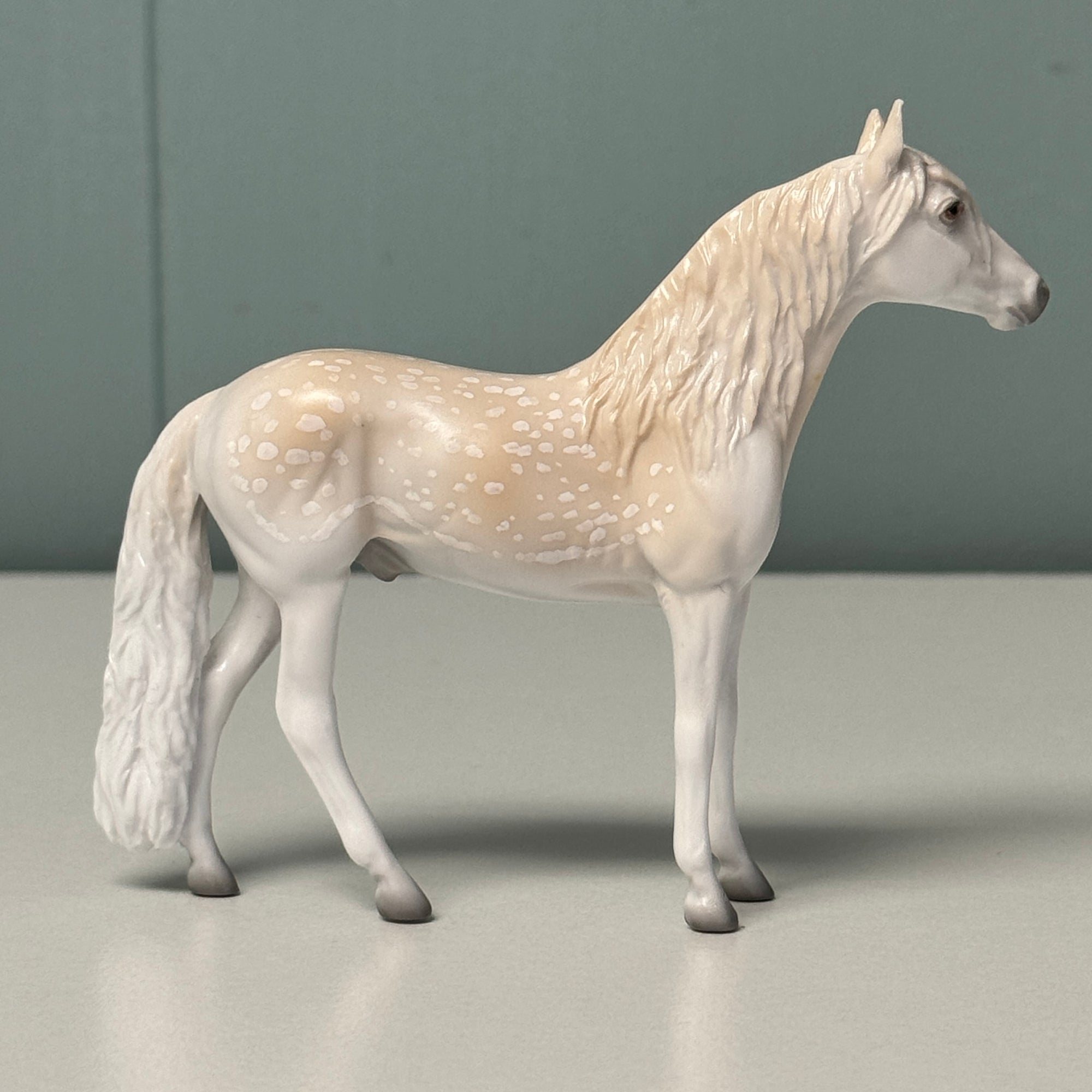 Parallel OOAK Deco Fallow Deer Andalusian Chip By Jess Hamill EQ24