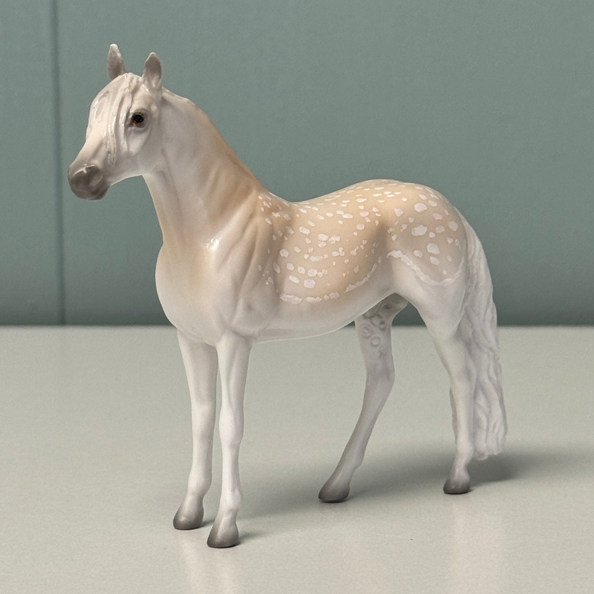 Carbon Copy, Parrell and Repeat Set OOAK Deco Fallow Deer Andy, Mule and Foal Chip Set  By Jess Hamill EQ24