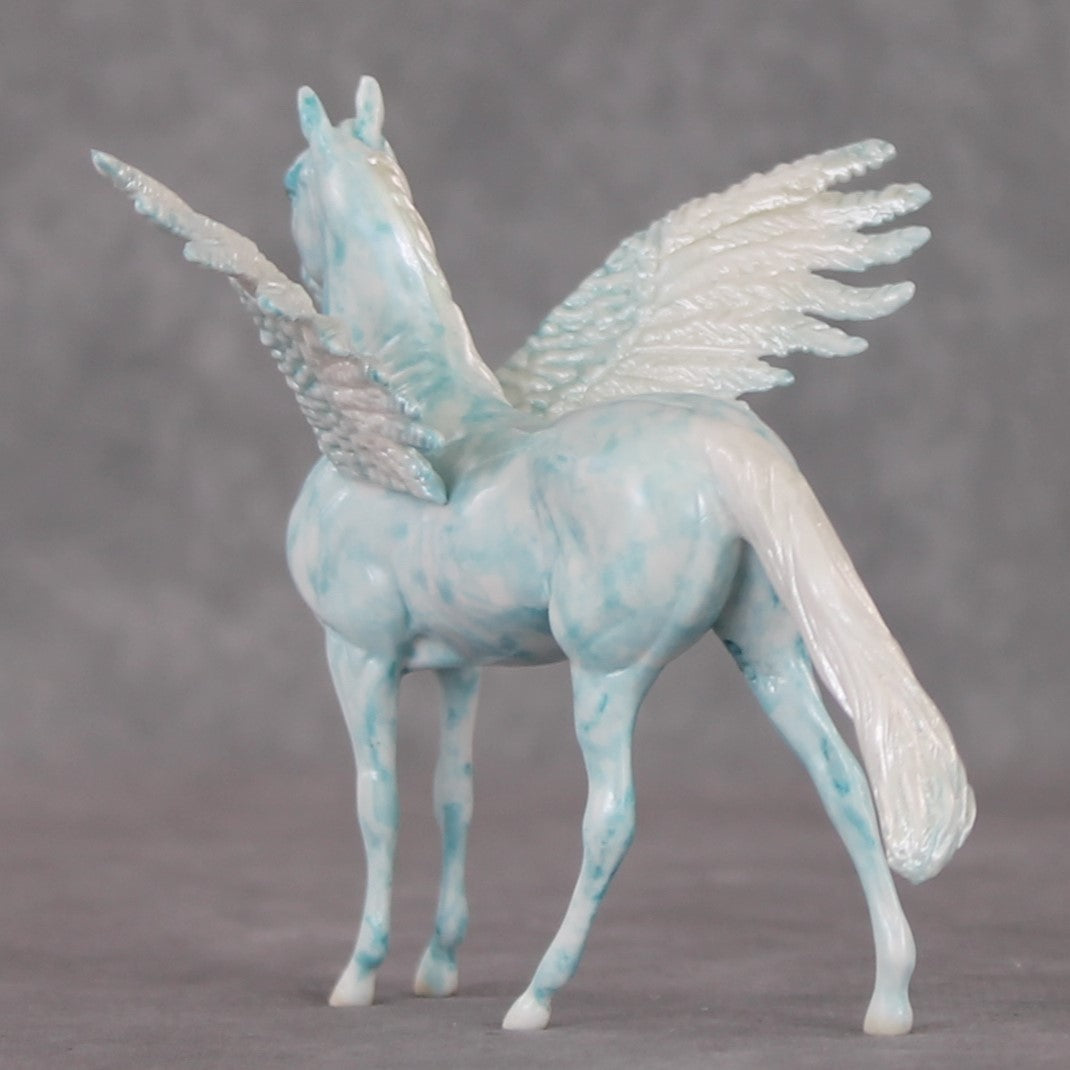 Sea Breeze OOAK Blue Pegasus Decorator Morgan Chip By Andrea Thomason HS24