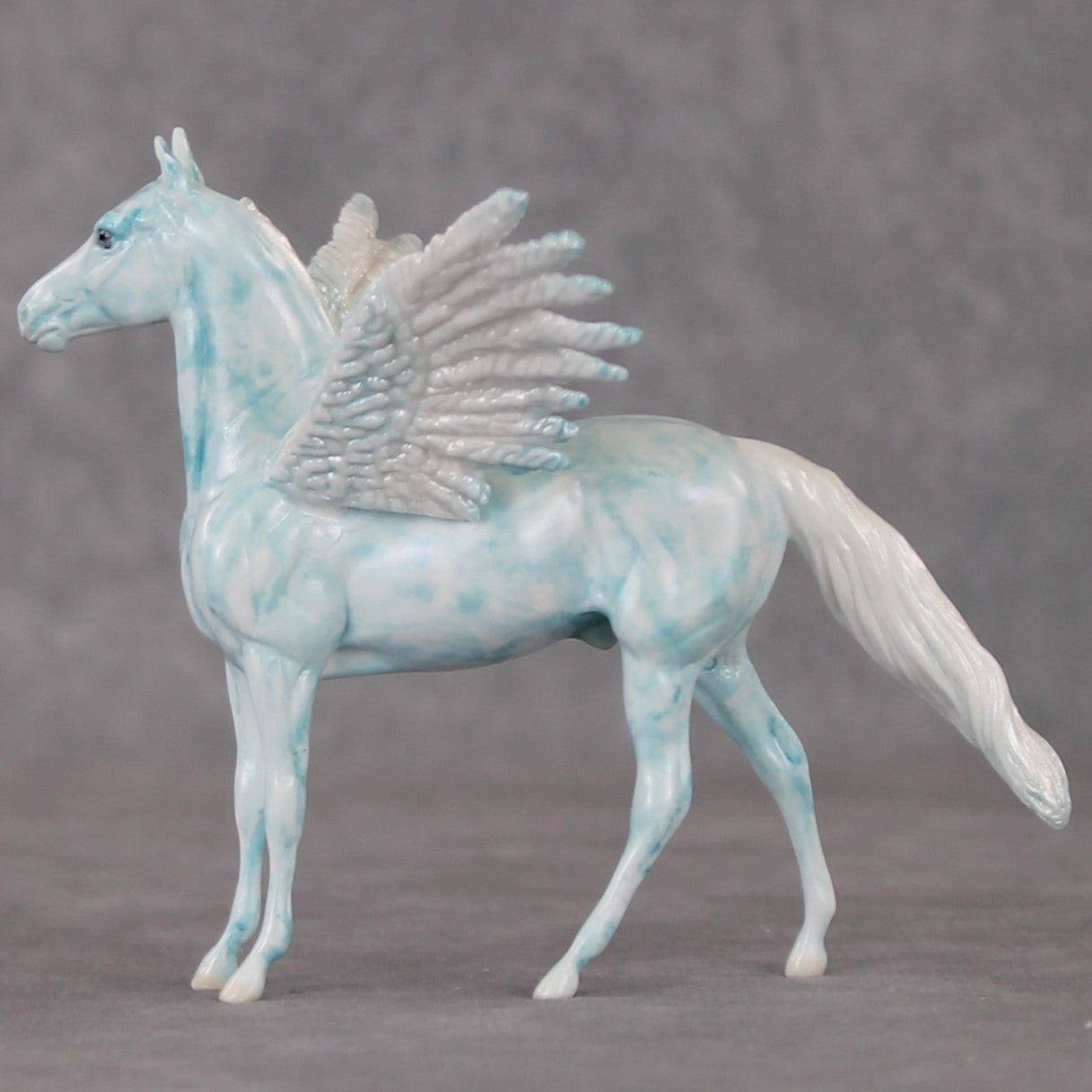 Sea Breeze OOAK Blue Pegasus Decorator Morgan Chip By Andrea Thomason HS24