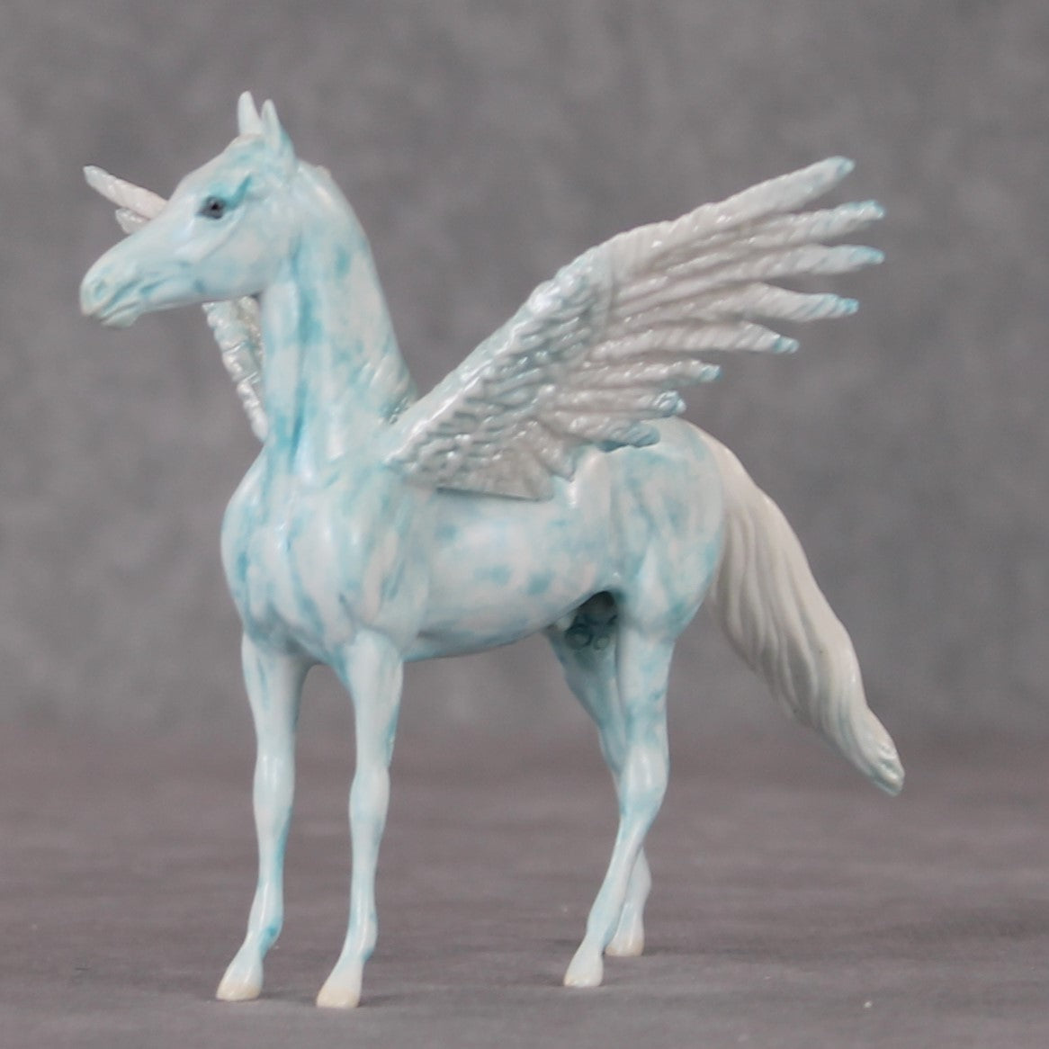 Sea Breeze OOAK Blue Pegasus Decorator Morgan Chip By Andrea Thomason HS24