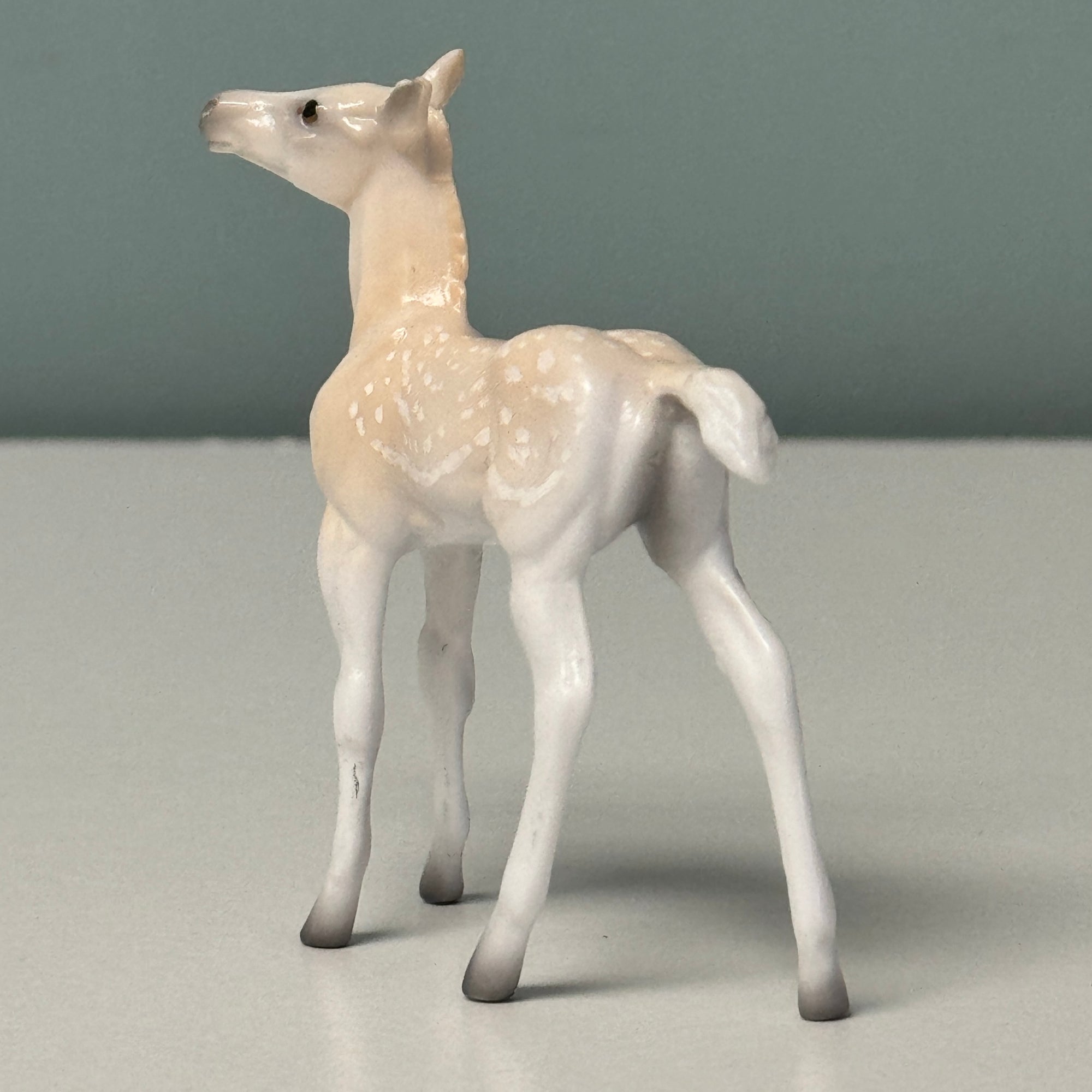 Carbon Copy, Parrell and Repeat Set OOAK Deco Fallow Deer Andy, Mule and Foal Chip Set  By Jess Hamill EQ24