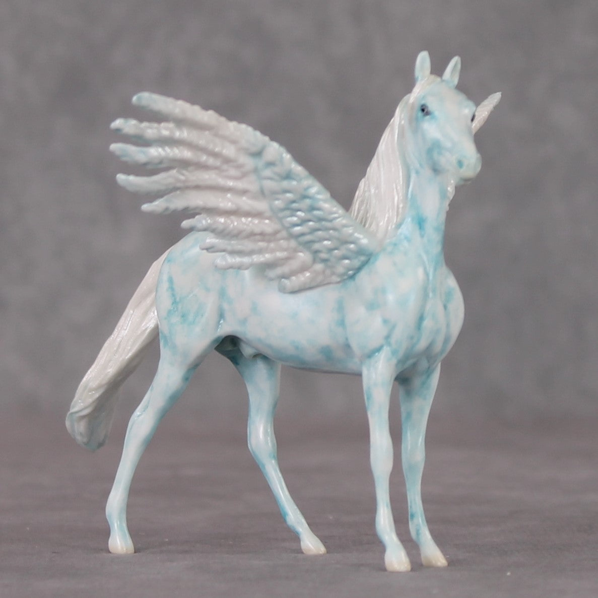 Sea Breeze OOAK Blue Pegasus Decorator Morgan Chip By Andrea Thomason HS24