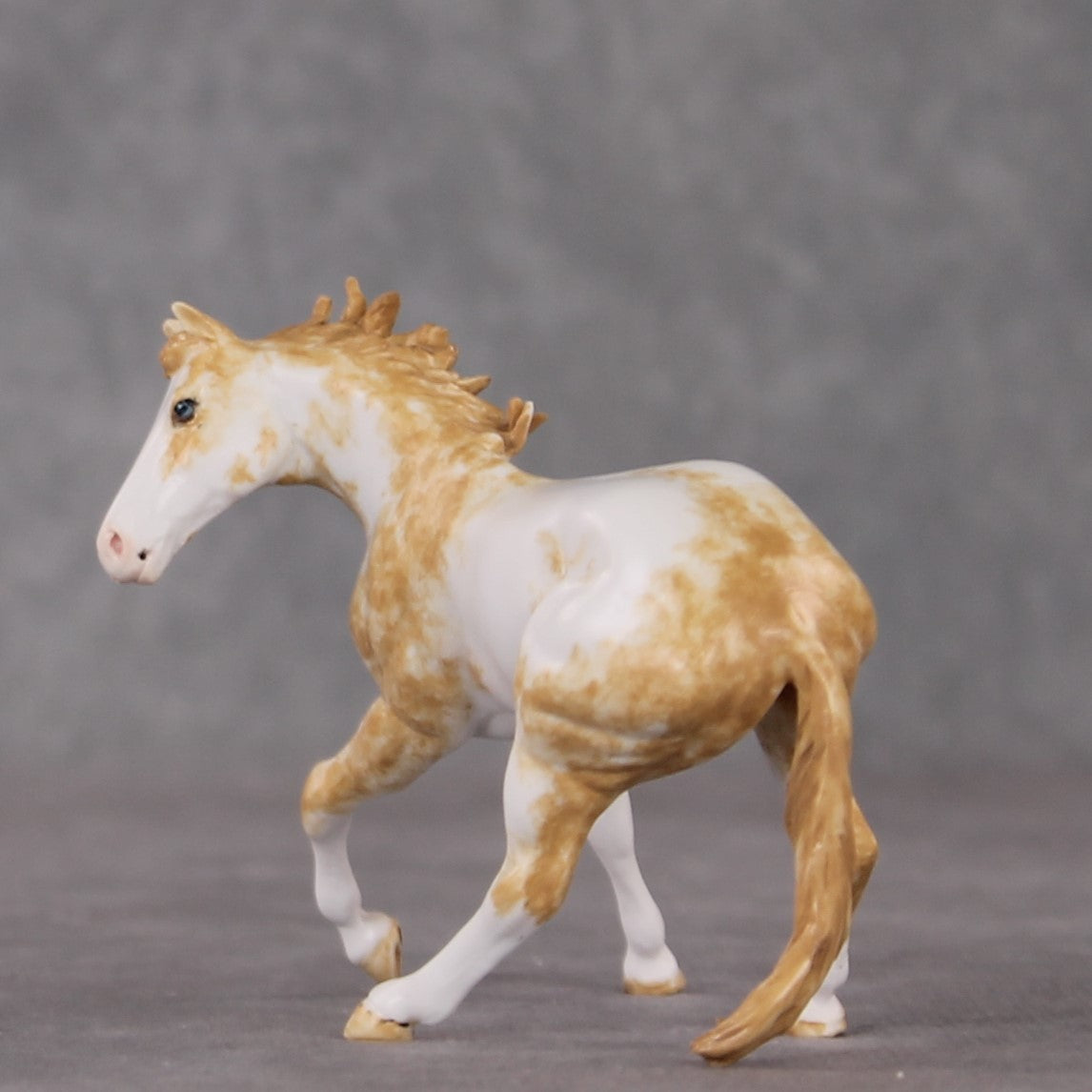 Lace OOAK Light Chestnut Pinto Cutter Chip By Andrea Thomason HS24