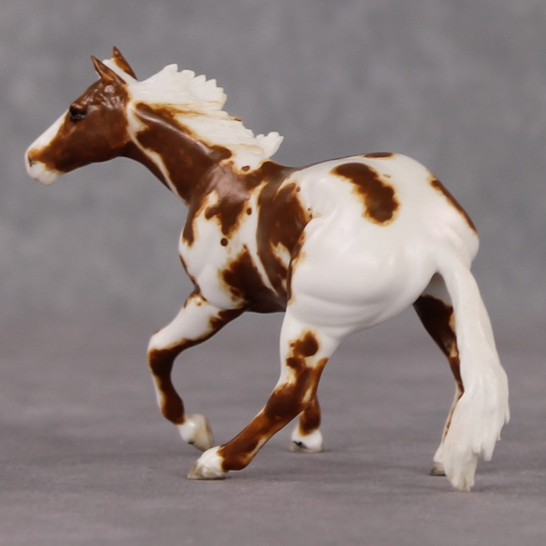 Labrynth OOAK Chestnut Pinto Cutter Custom Chip By Andrea Thomason HS24