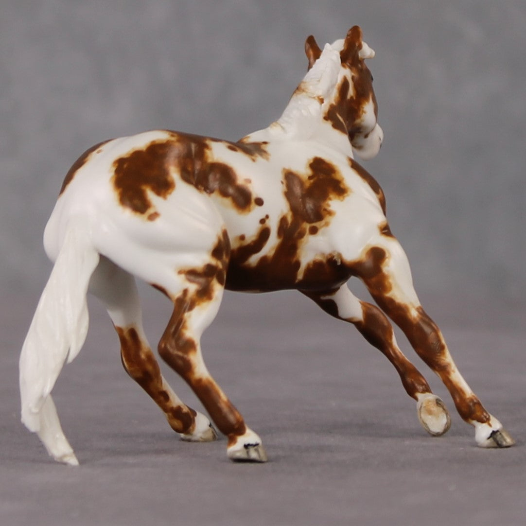 Labrynth OOAK Chestnut Pinto Cutter Custom Chip By Andrea Thomason HS24